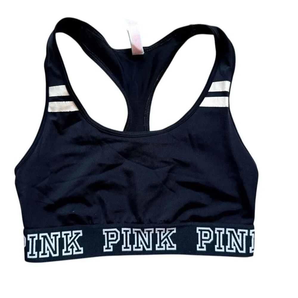 Womens Victorias Secret PINK Nation Ultimate Racerback Sports Bra - Sz XS